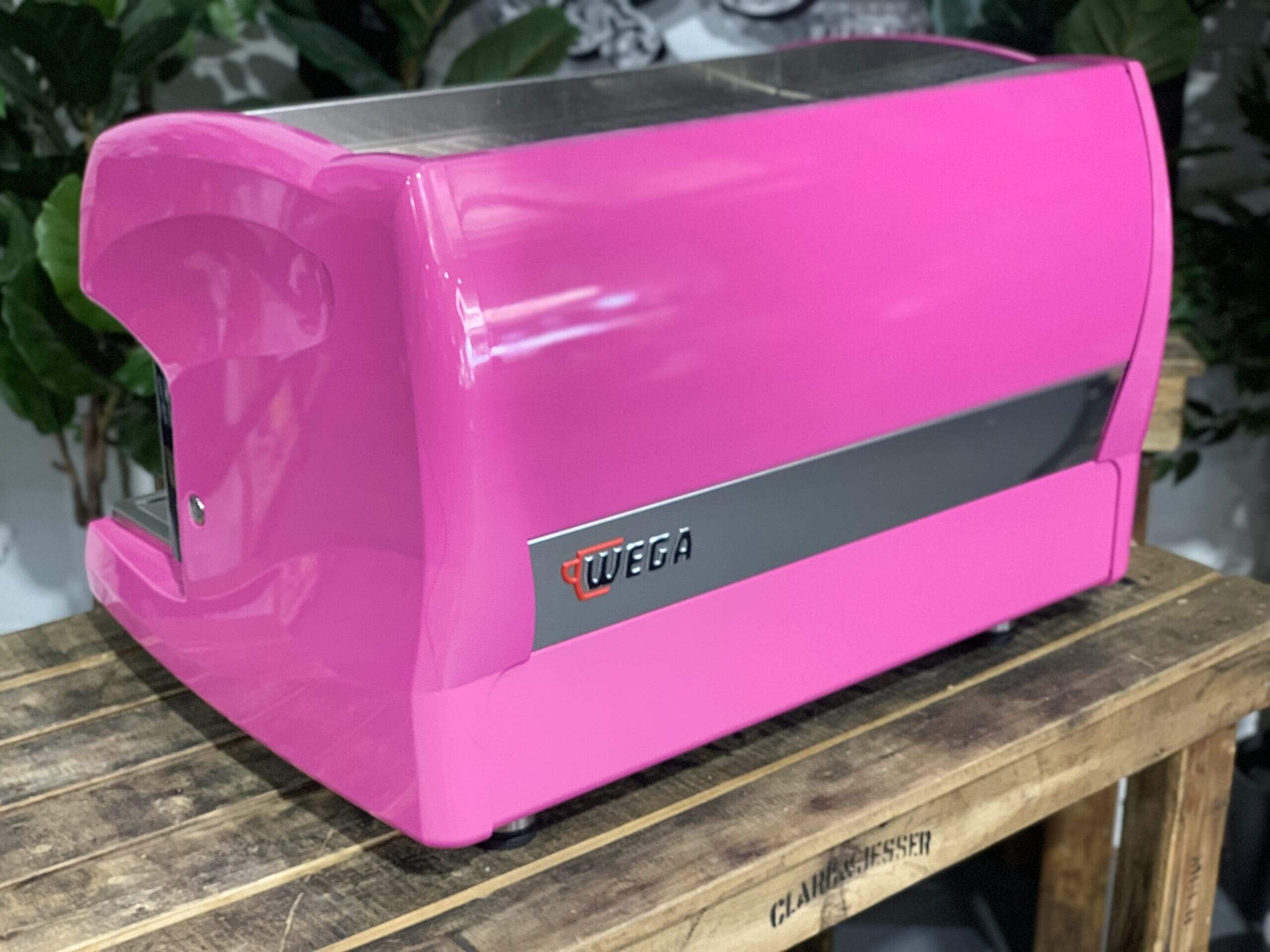 Wega Polaris Low Cup Hot - 2 Group Commercial Espresso Machine - Pink