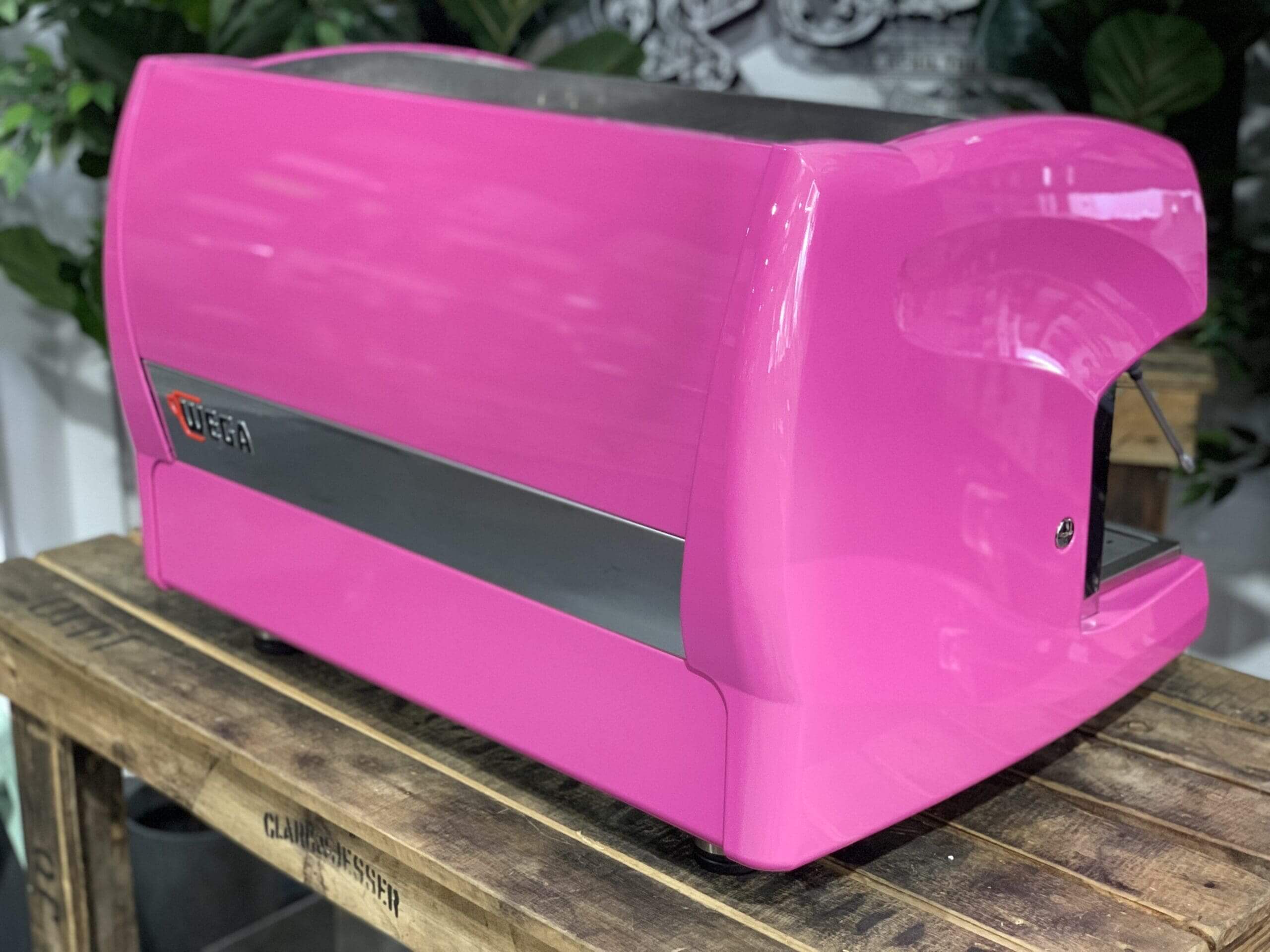 Wega Polaris Low Cup Hot - 2 Group Commercial Espresso Machine - Pink