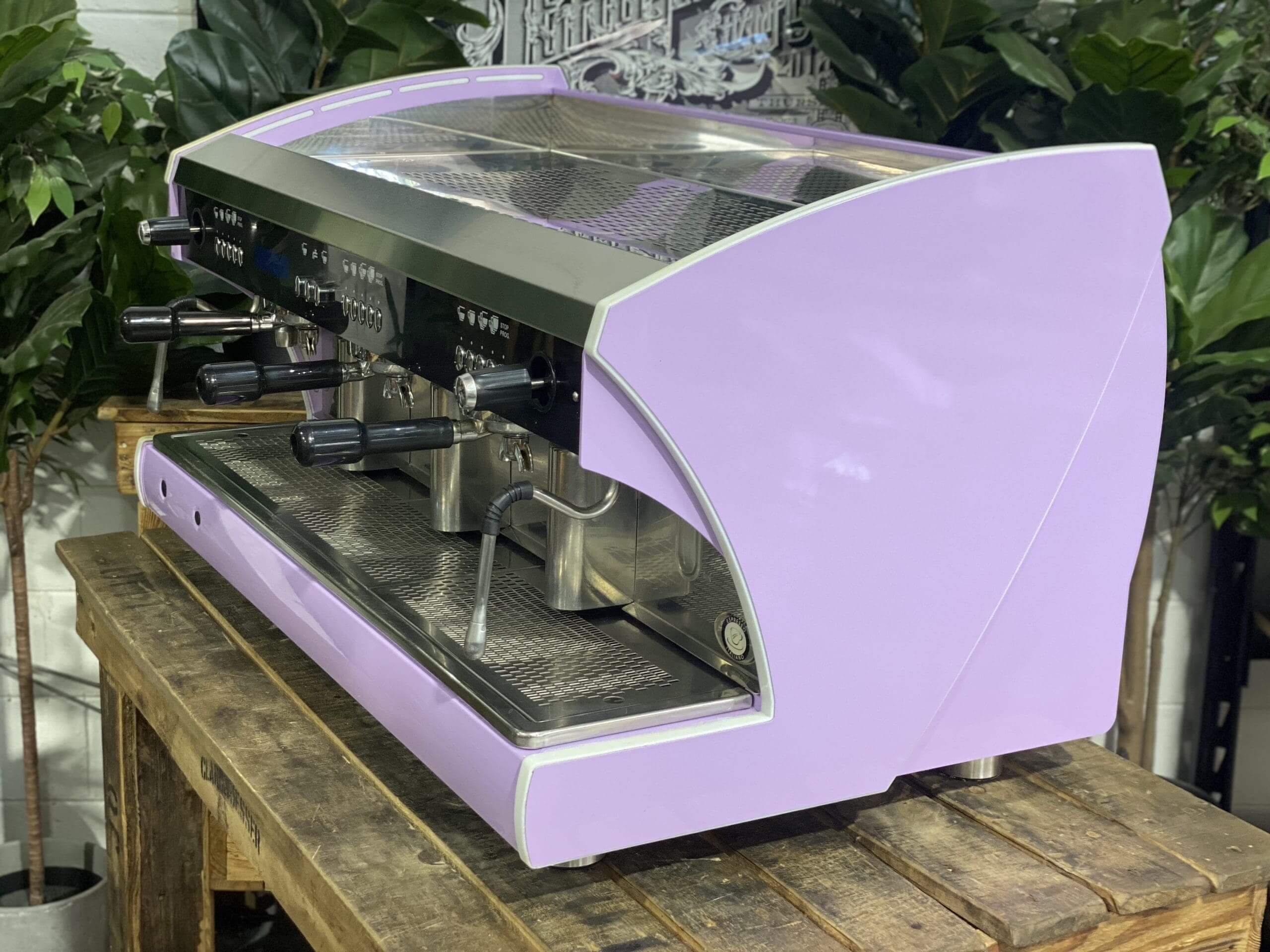 Wega Polaris Tron - 3 Group Commercial Espresso Machine - Lilac