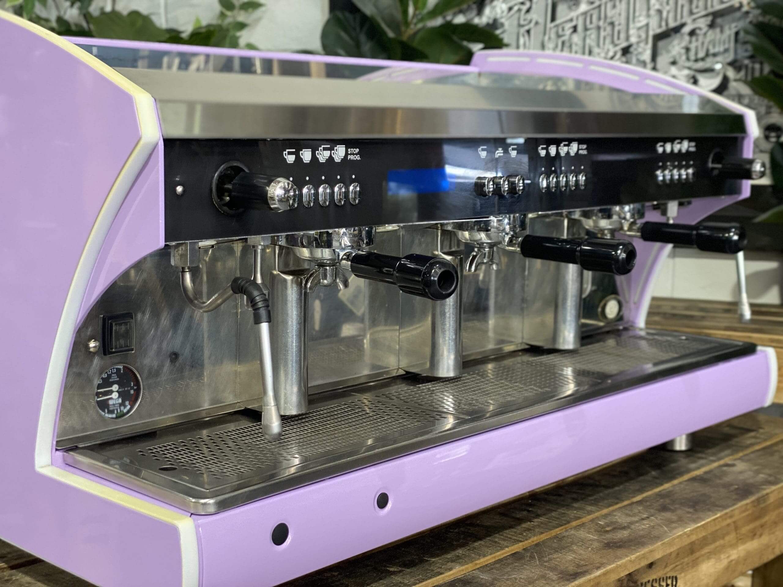 Wega Polaris Tron - 3 Group Commercial Espresso Machine - Lilac
