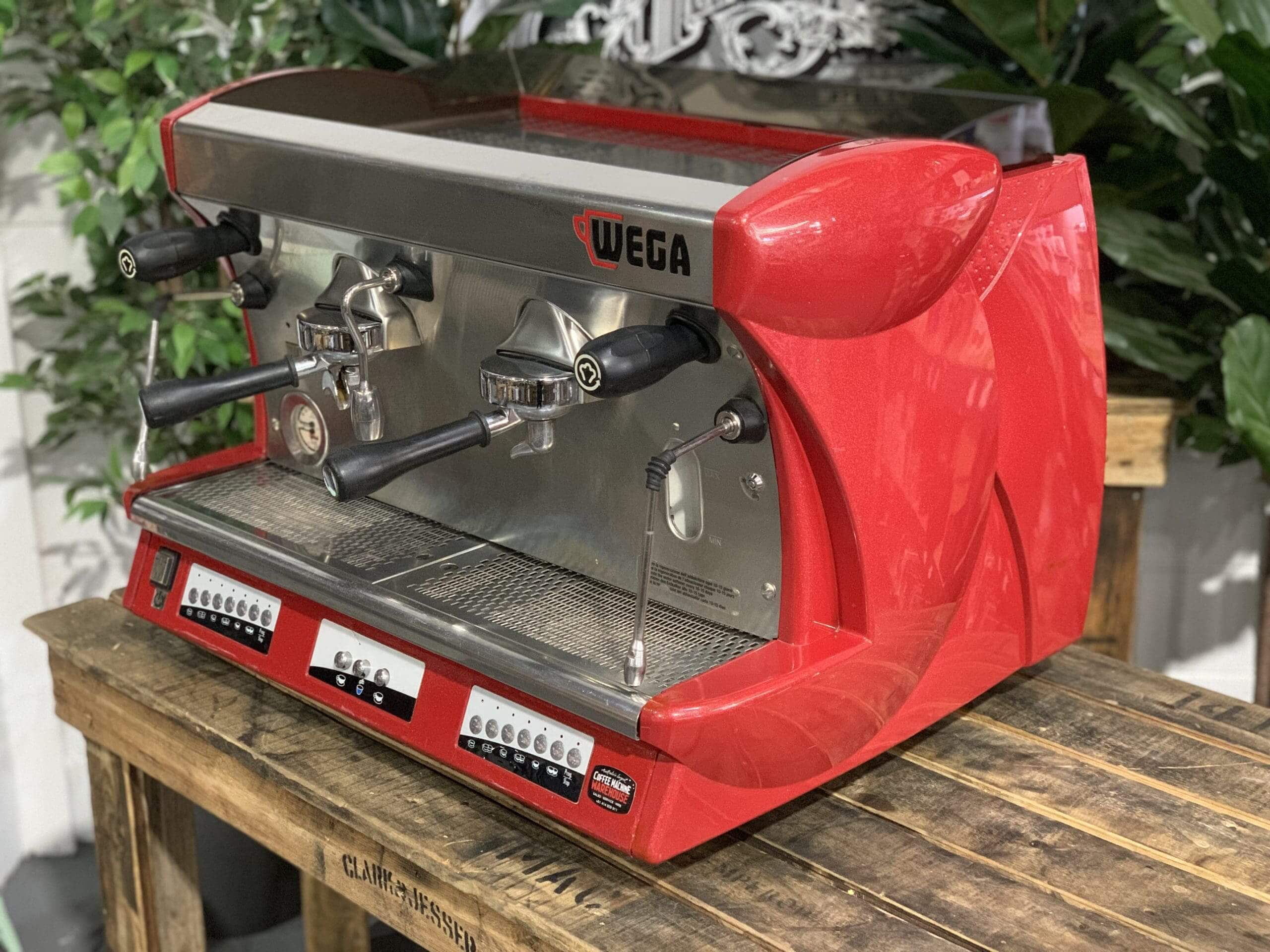 Wega Vela - 2 Group Commercial Espresso Machine - Red