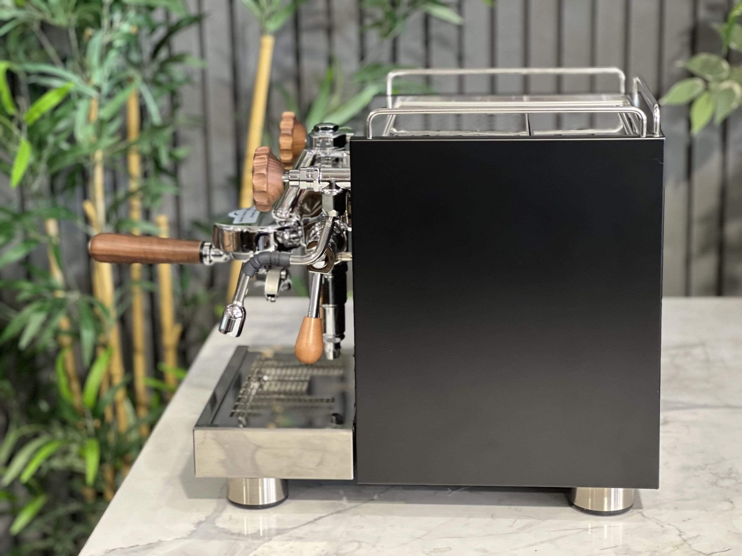 Wega W Mini Black - 1 Group Commercial Espresso Machine - Timber