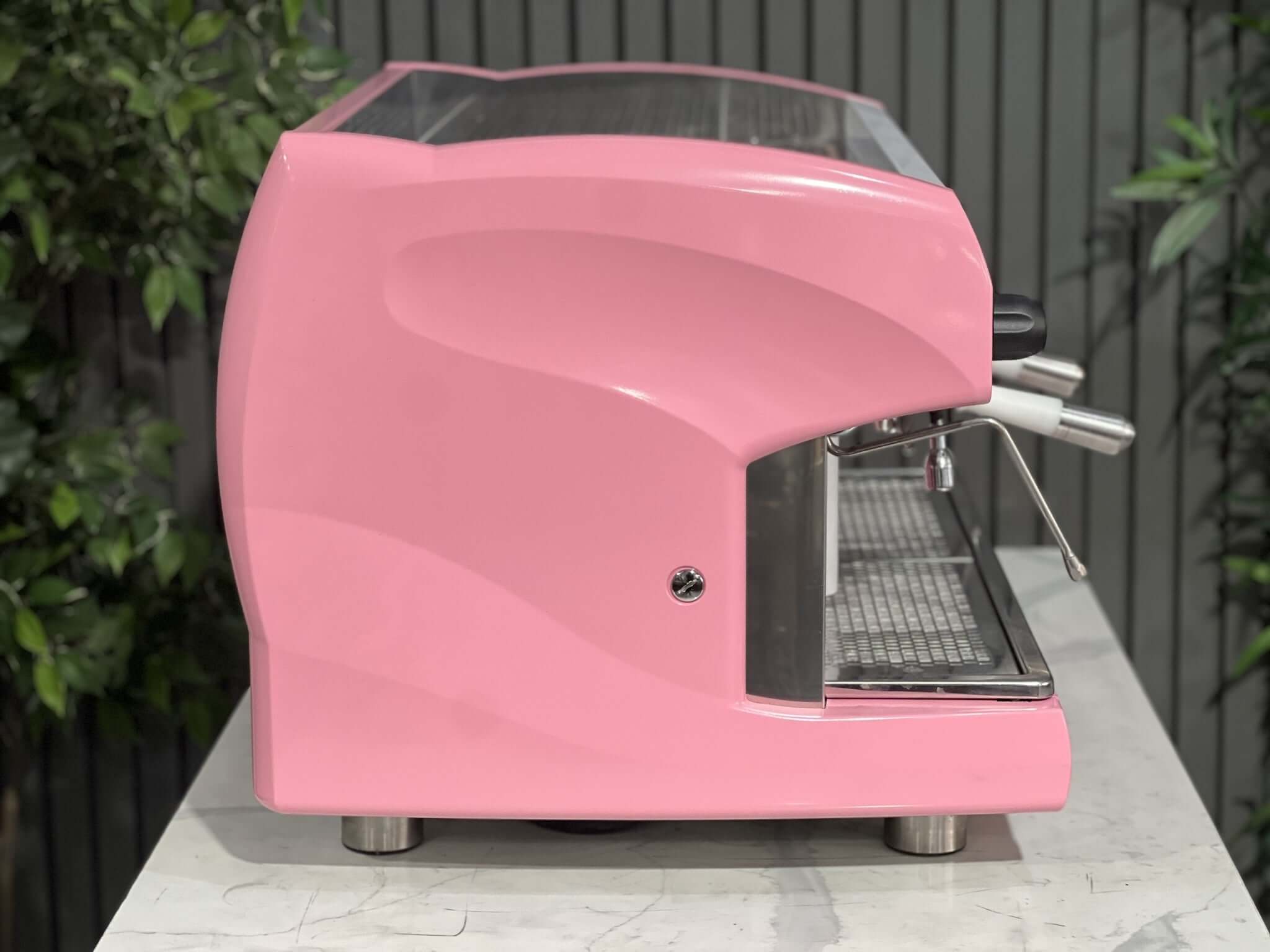 Wega Polaris High Cup White - 2 Group Commercial Espresso Machine - Pink