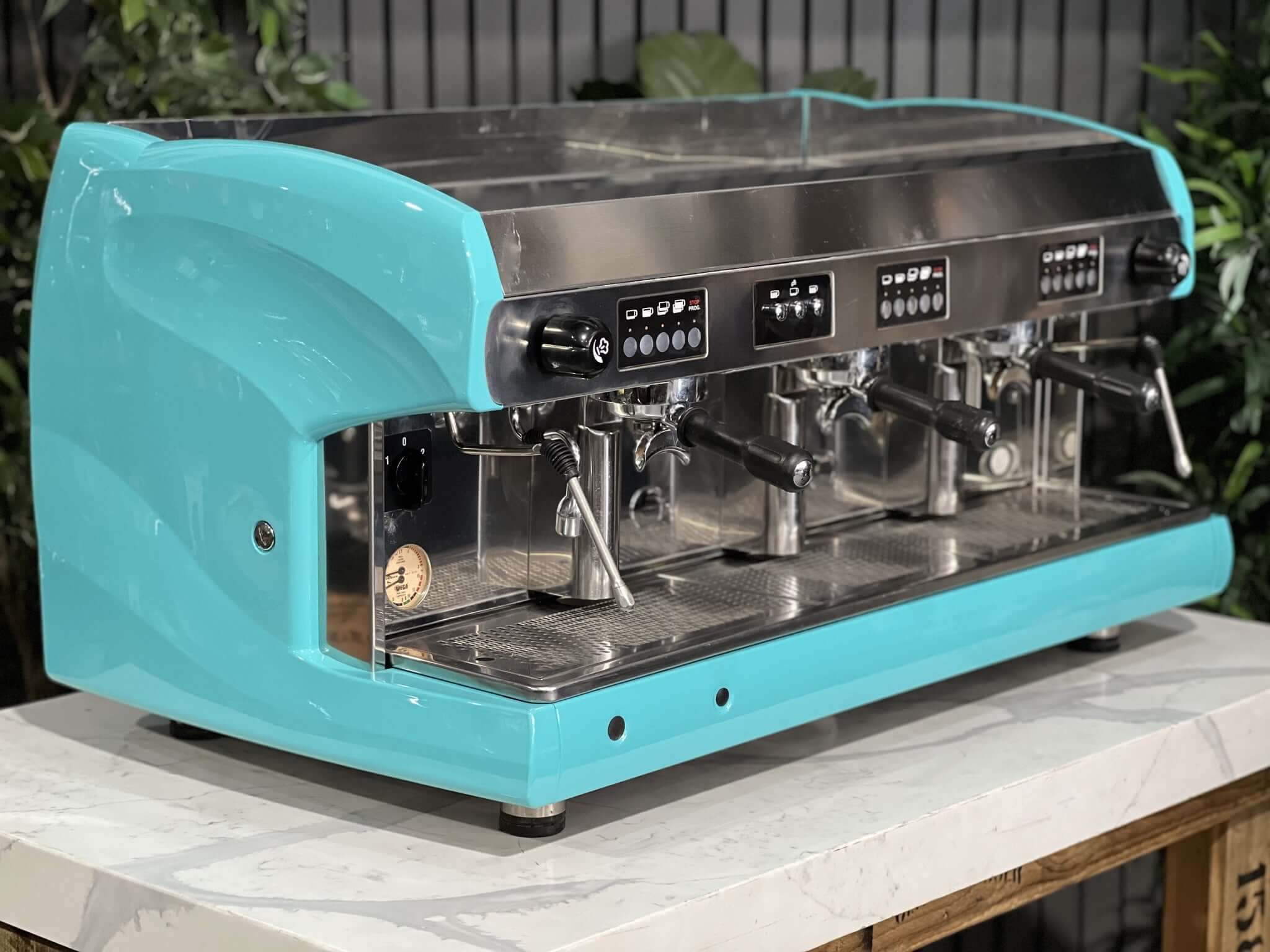 Wega Polaris High Cup - 3 Group Commercial Espresso Machine - Aqua