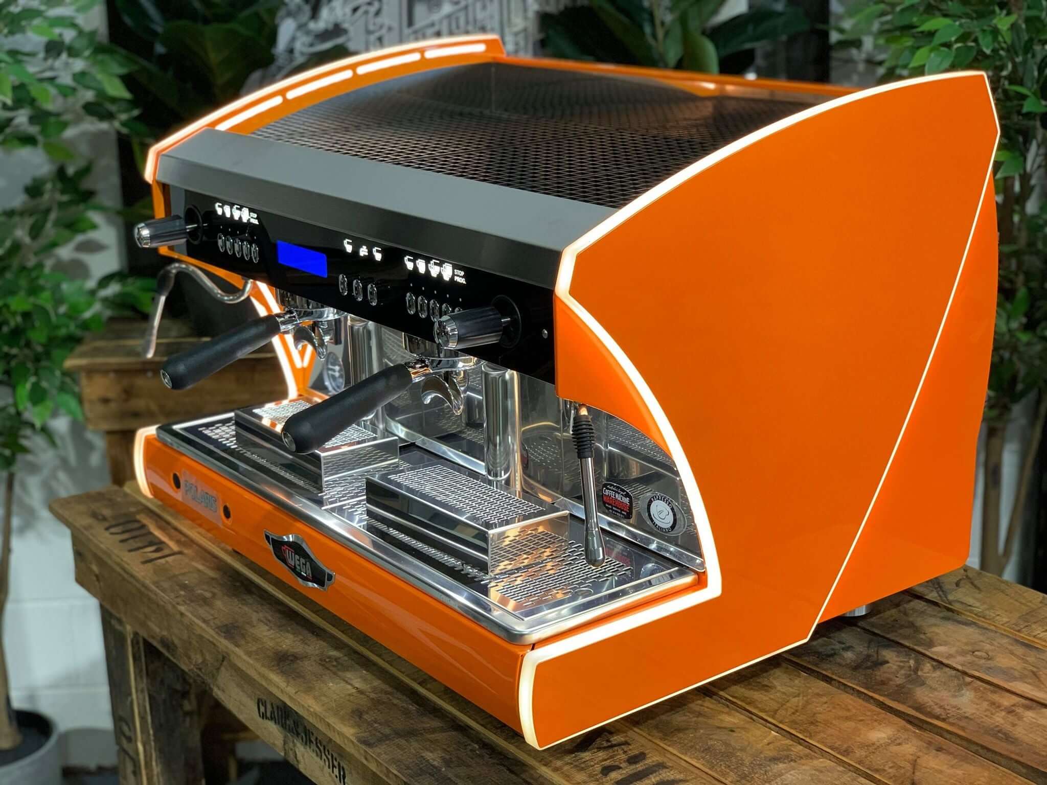 Wega Polaris Tron - 2 Group Commercial Espresso Machine - Orange