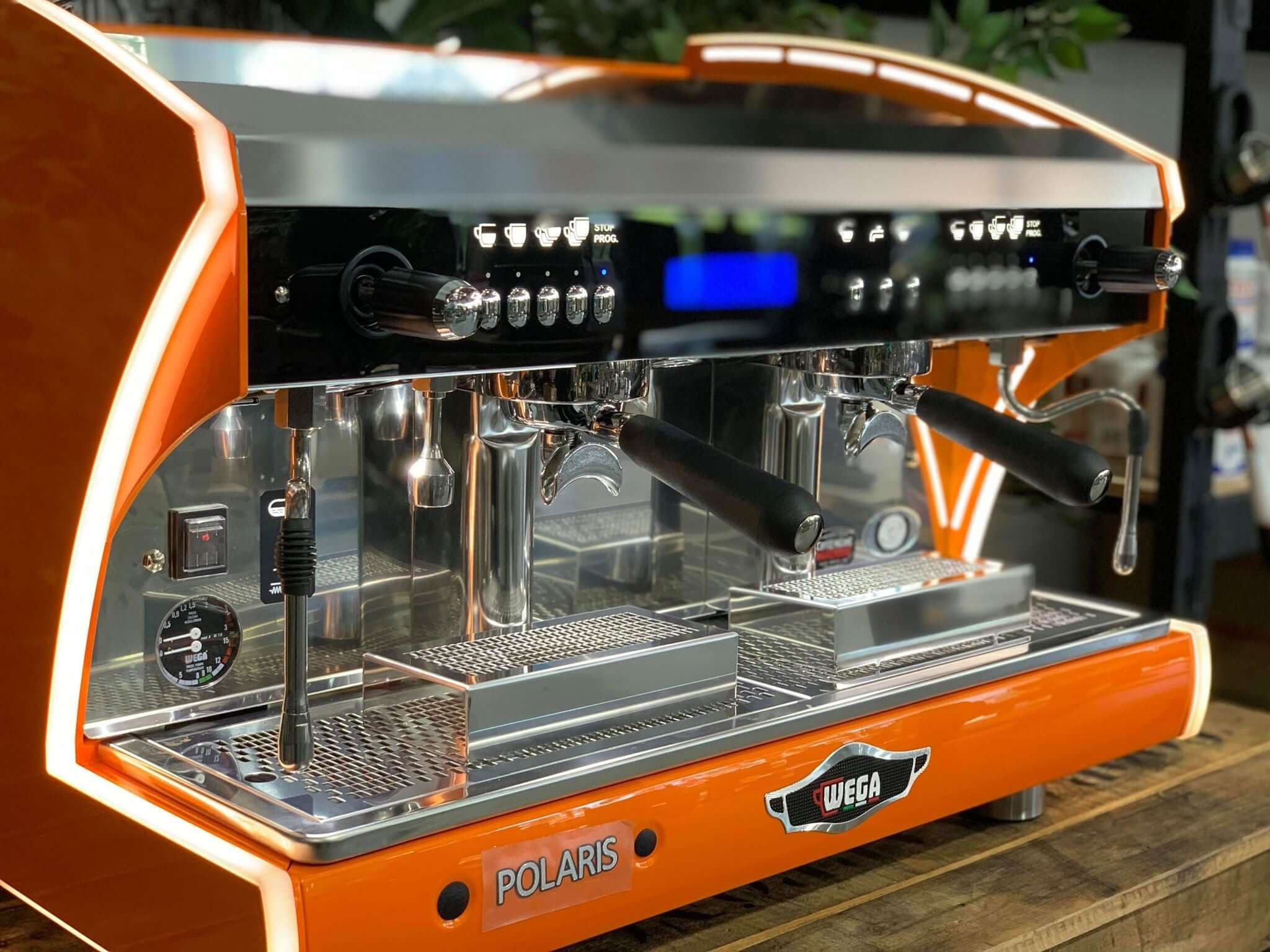 Wega Polaris Tron - 2 Group Commercial Espresso Machine - Orange