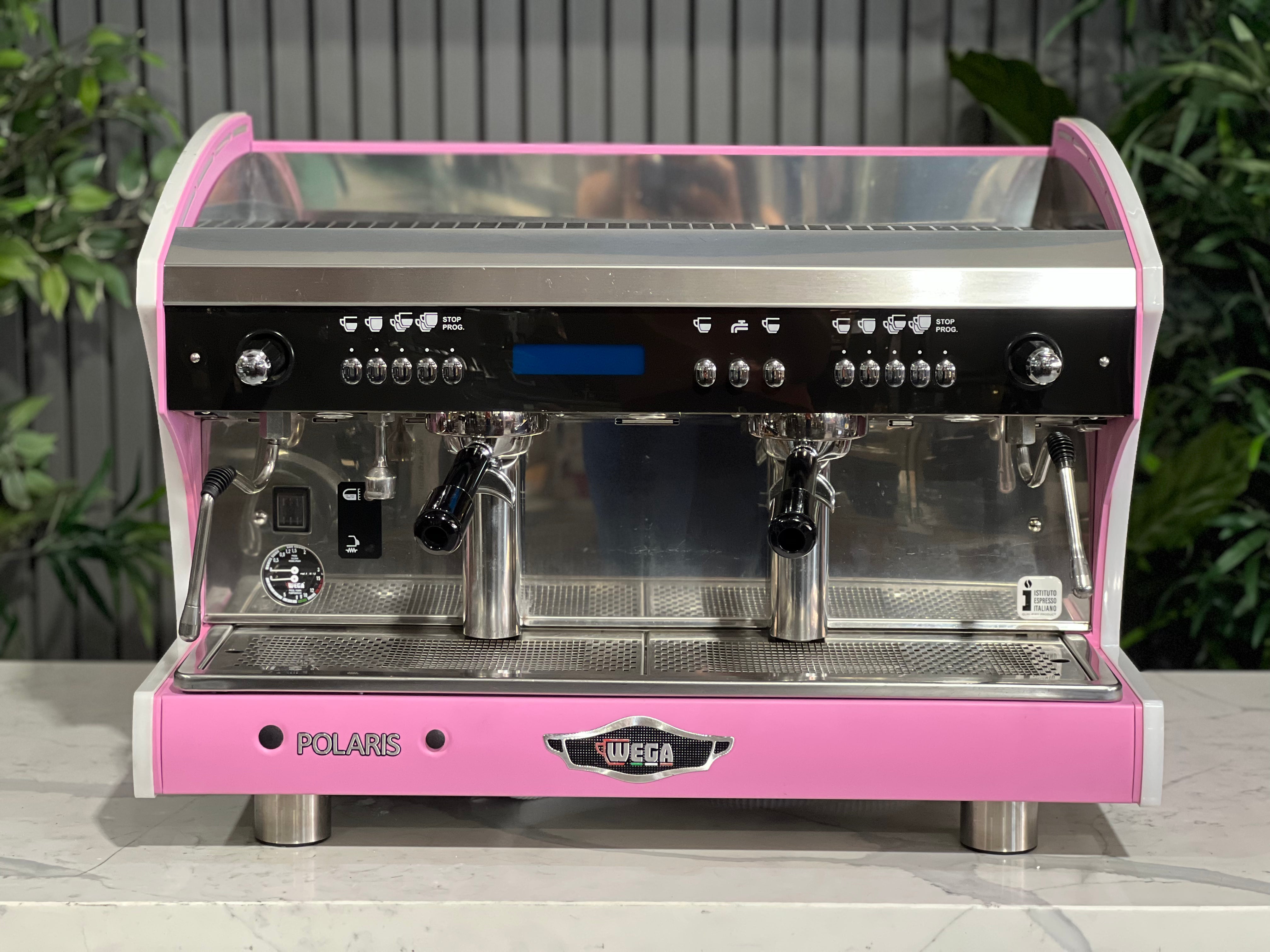 Wega Polaris Tron - 2 Group Commercial Espresso Machine - Pink
