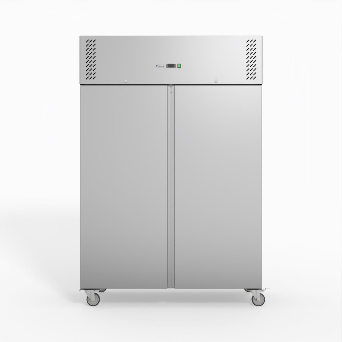 FED-X S/S Double Door Upright Freezer 134cm 10Amp