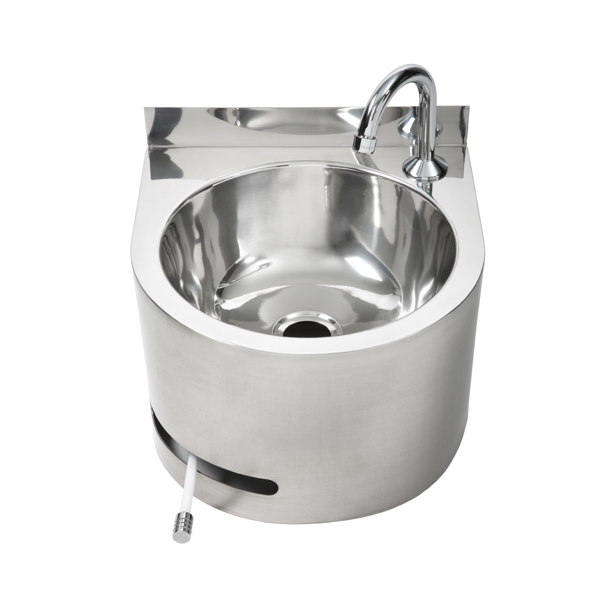 Round Hands Free Knee Operated Stainless Steel Basin - AB-KNEEHB-R
