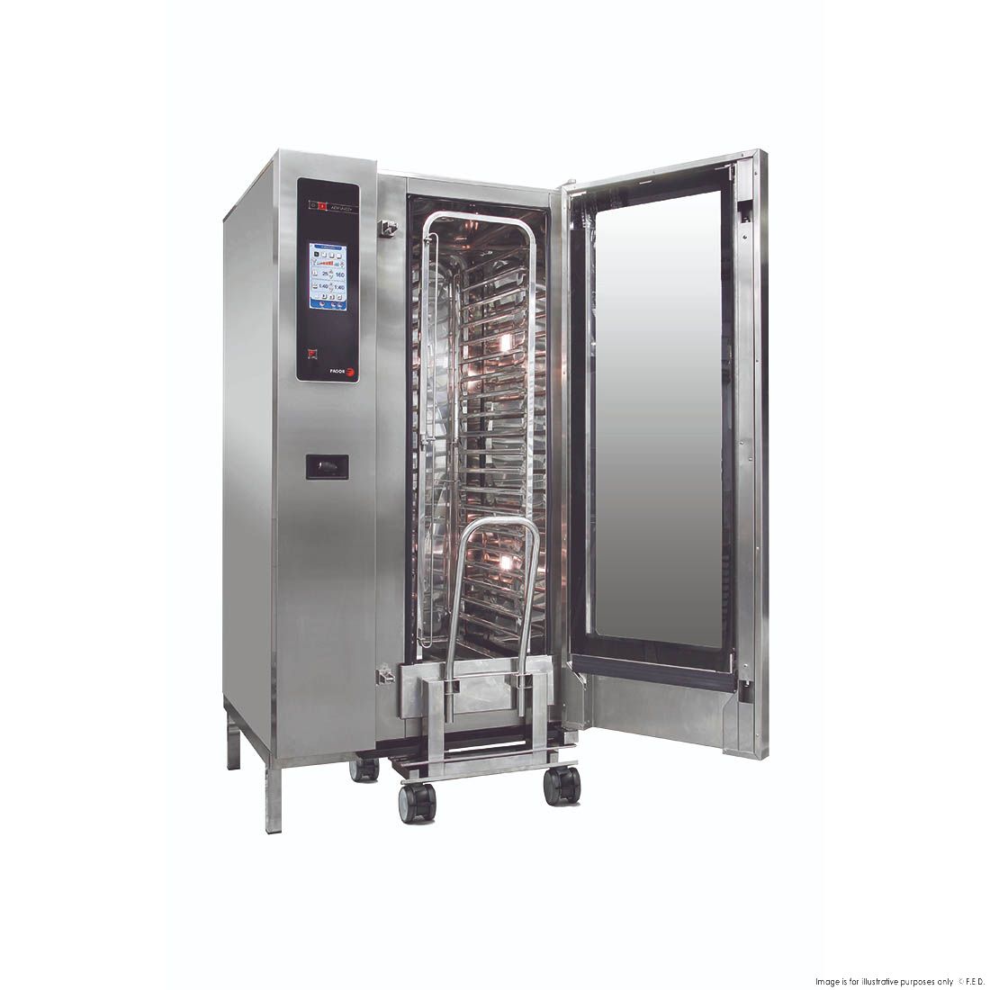 CLEARANCE - Fagor Advanced Plus Gas 20 Trays Touch Screen Control Combi Oven with Cleaning System - APG-201-VIC985