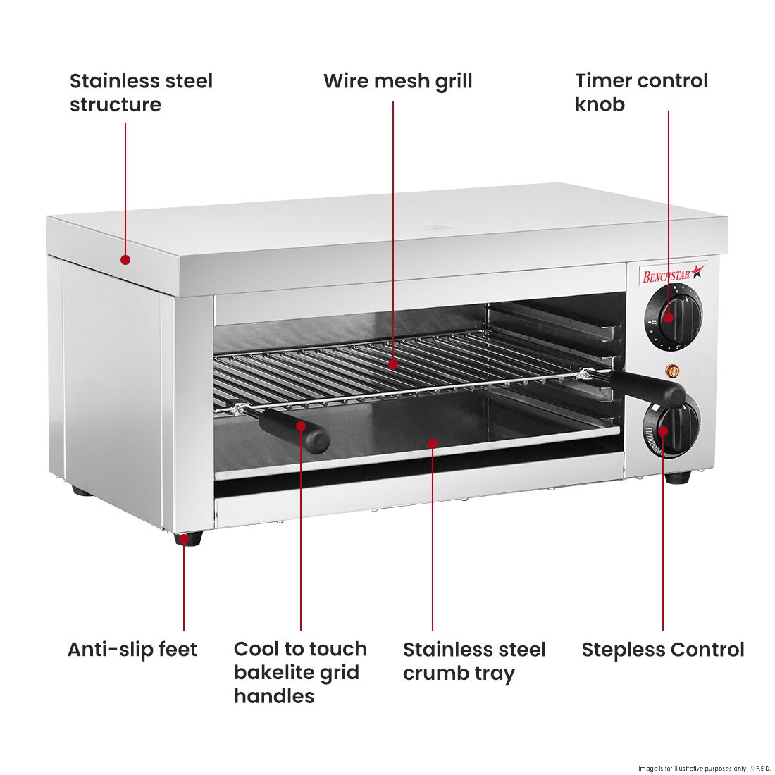 Benchstar Toaster / Griller Salamander AT-936E