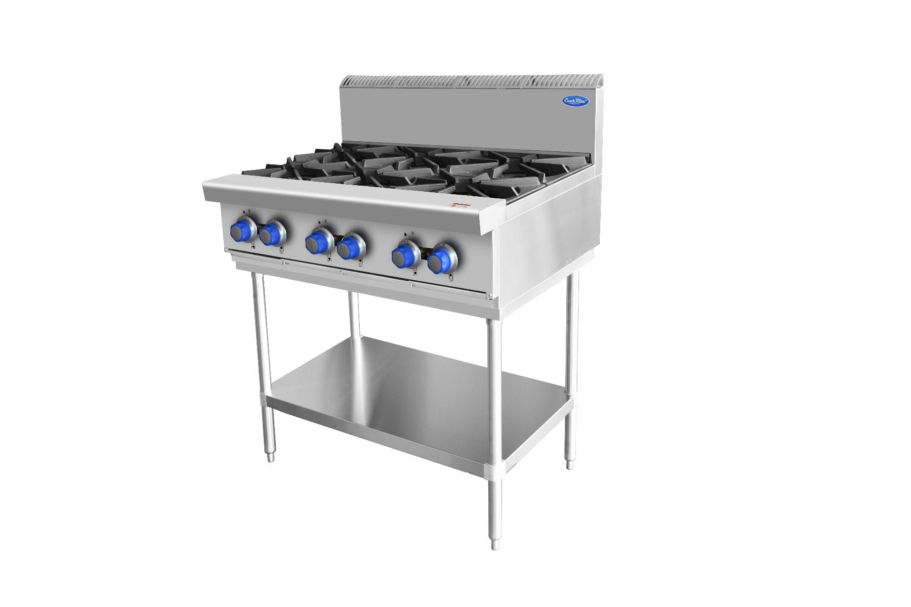 Cookrite AT80G6B-F 6 Burner Cook Top - Natural Gas/LPG