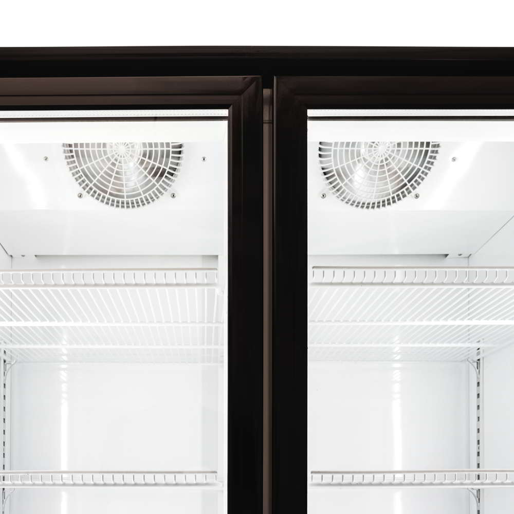 AG Equipment 515L Upright Glass Door Display/Drinks Fridge - White with Light Box CU800TNG