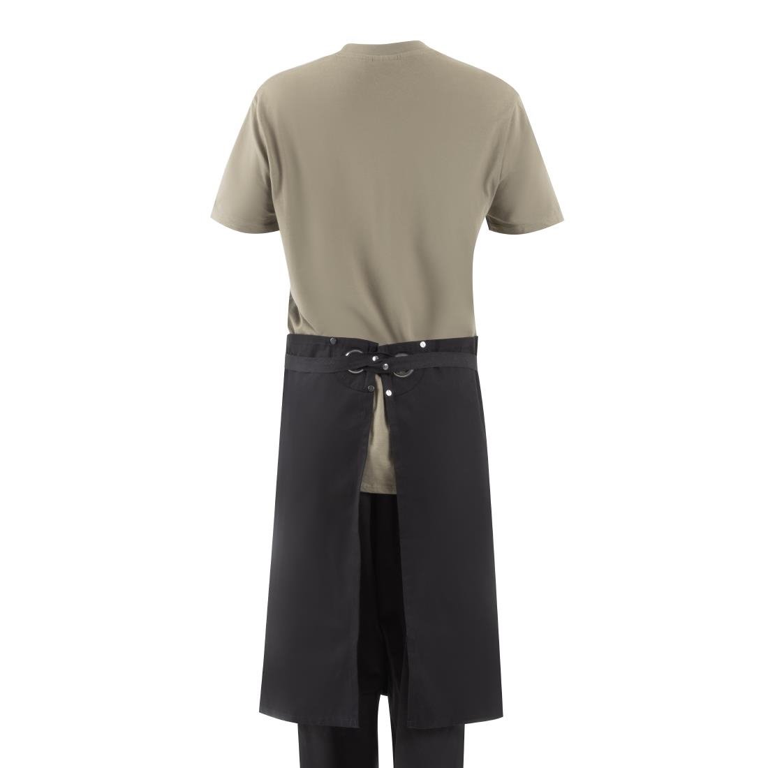 Southside Cotton Canvas Bistro Apron Black - BA203