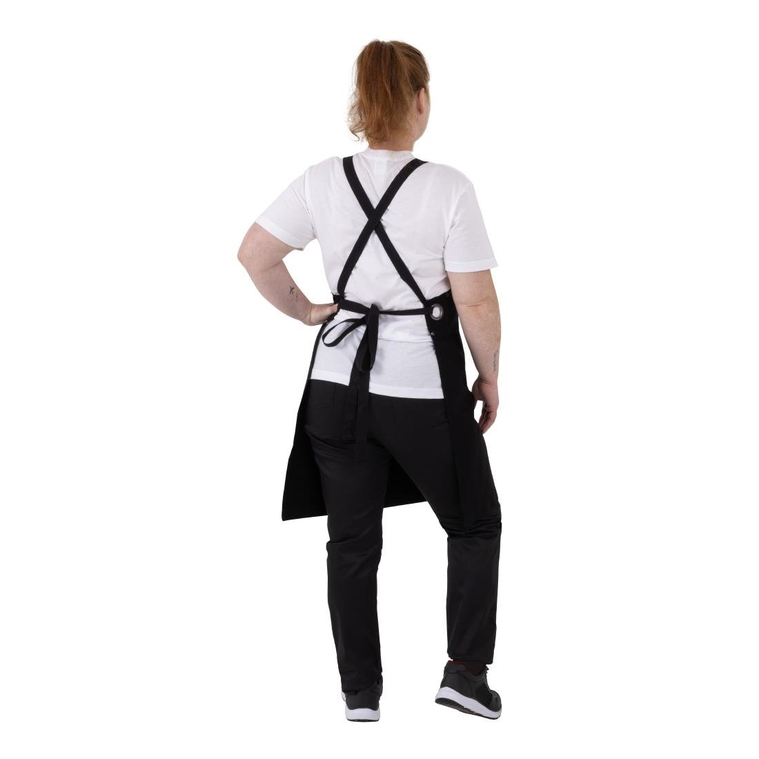 Southside Cotton Canvas Bib Apron Black - BA204