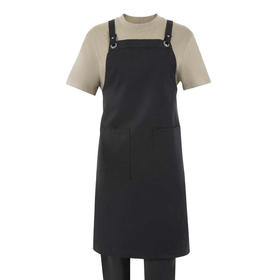 Southside Cotton Canvas Bib Apron Black - BA204