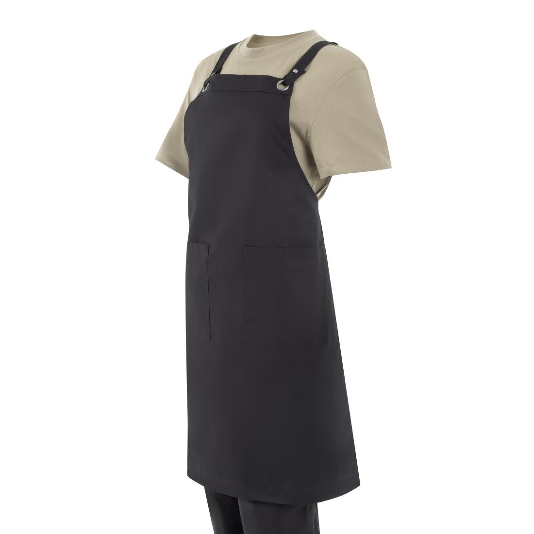 Southside Cotton Canvas Bib Apron Black - BA204