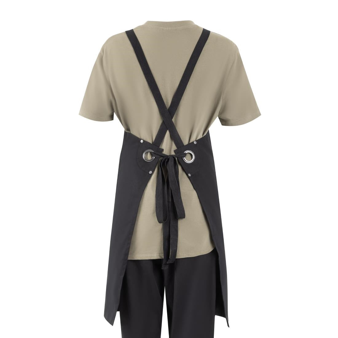 Southside Cotton Canvas Bib Apron Black - BA204