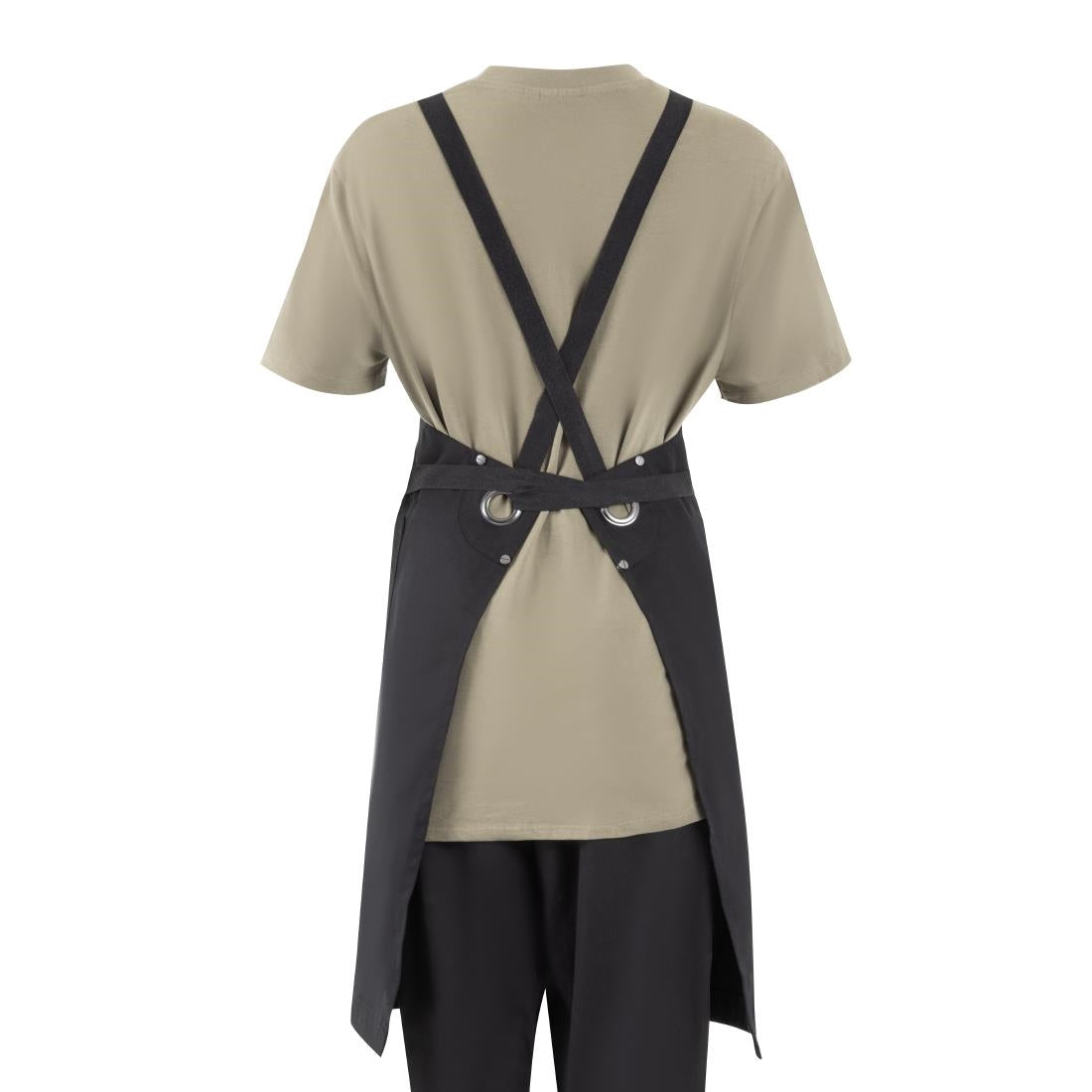 Southside Cotton Canvas Bib Apron Black - BA204