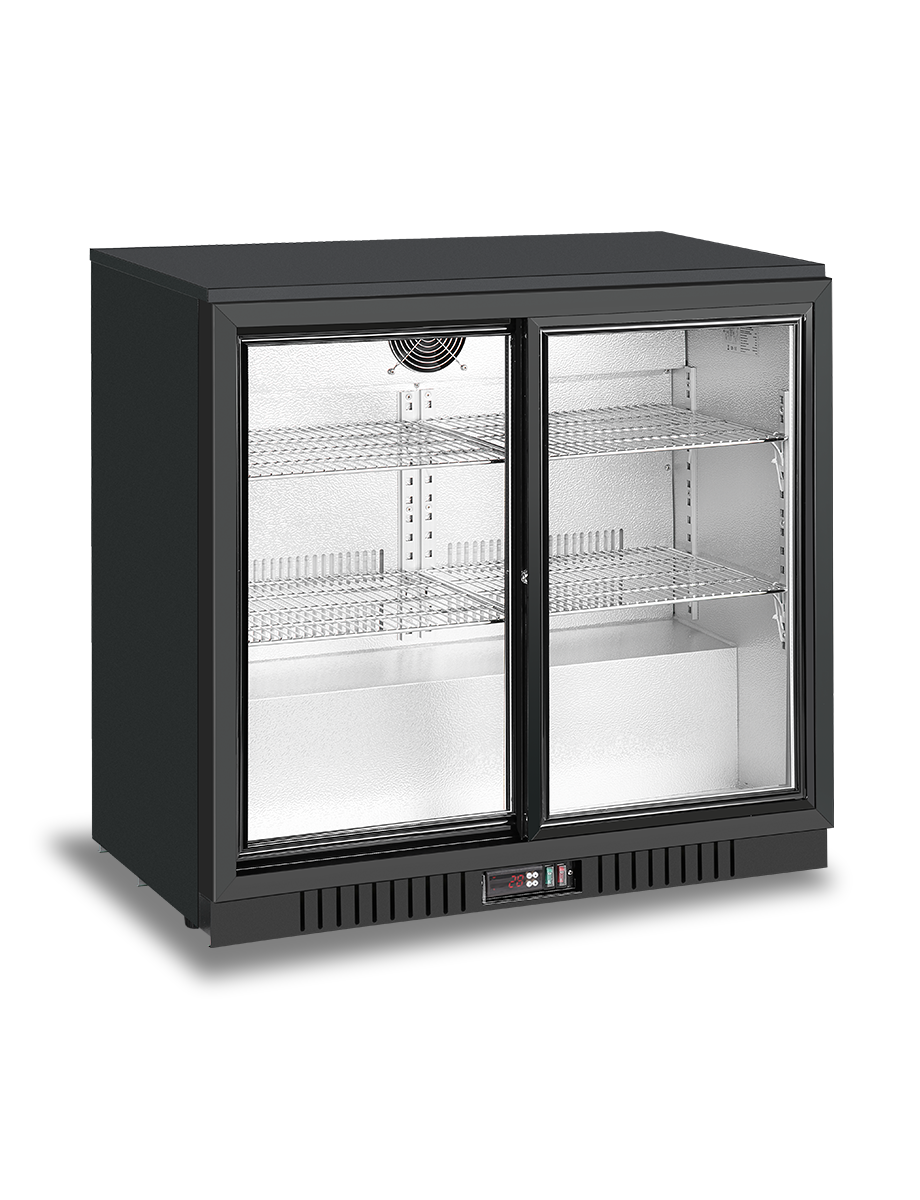 Atosa 2 Sliding Door Back Bar cooler BB-208SEC