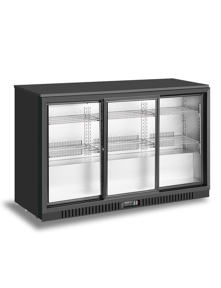 Atosa 3 Sliding Door Back Bar cooler BB-330SEC
