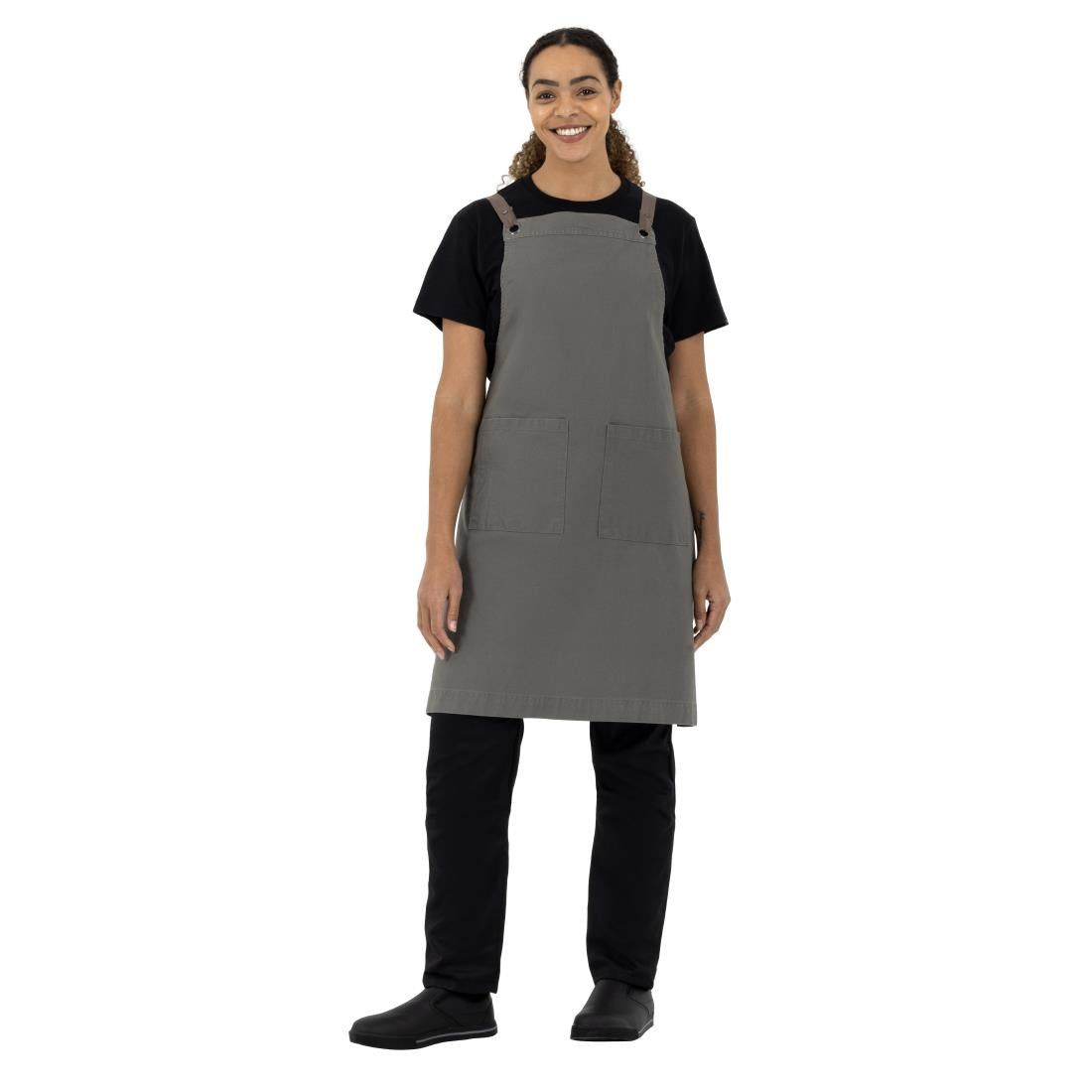 Southside Cotton Canvas Bib Apron Khaki - BB684