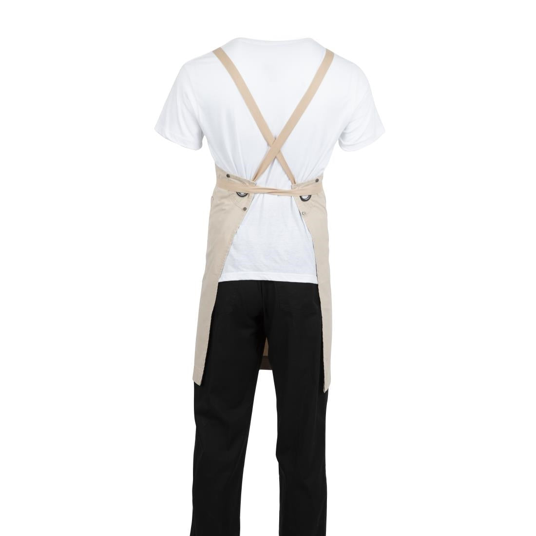 Southside Cotton Canvas Bib Apron Stone - BB685