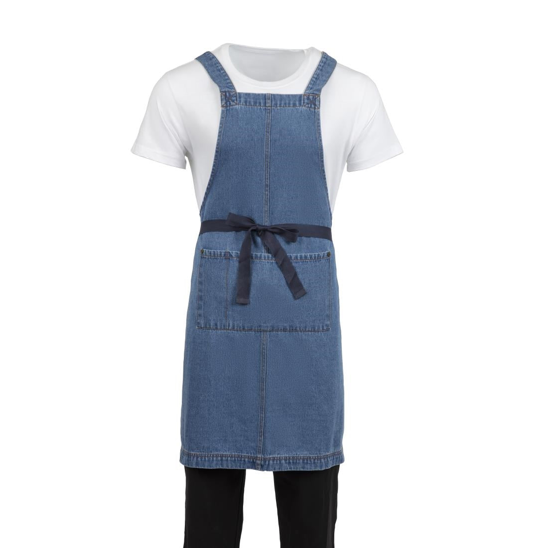 Southside Denim Bib Apron Light Blue - BB694