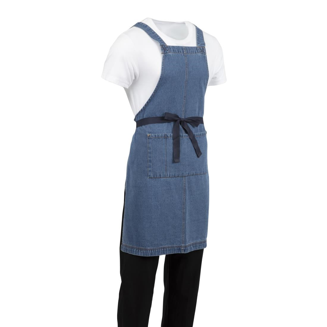 Southside Denim Bib Apron Light Blue - BB694