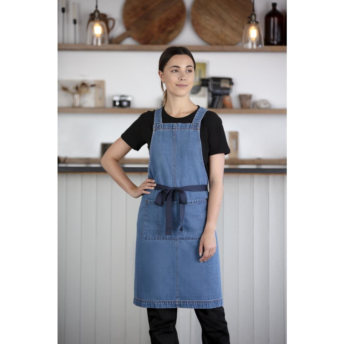 Southside Denim Bib Apron Light Blue - BB694