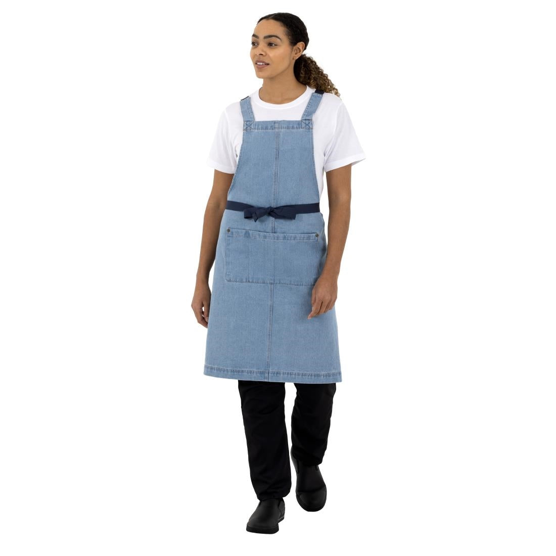 Southside Denim Bib Apron Light Blue - BB694