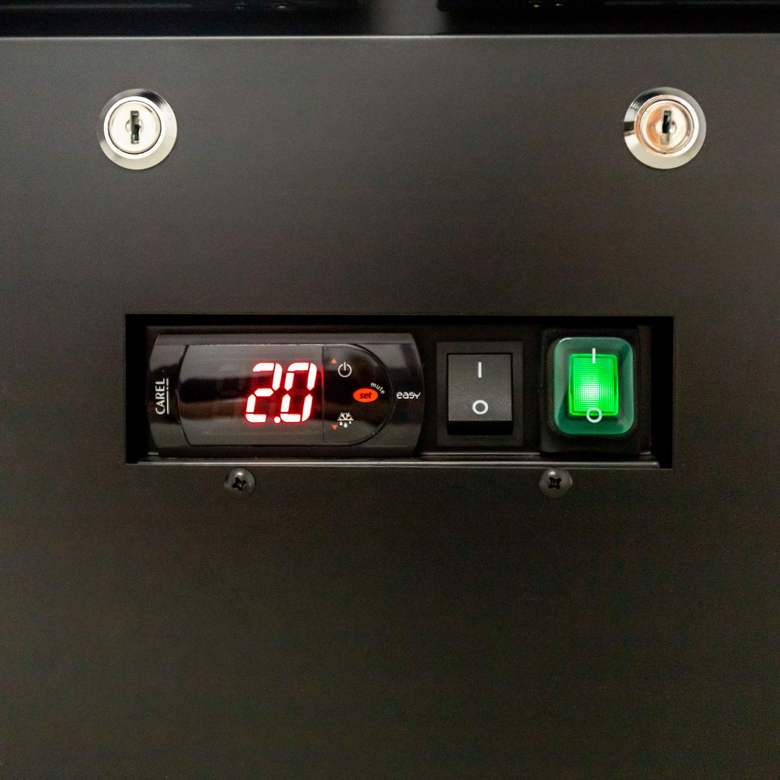 AG Equipment 300L Upright Glass Door Display / Backbar Fridge - Black B300G