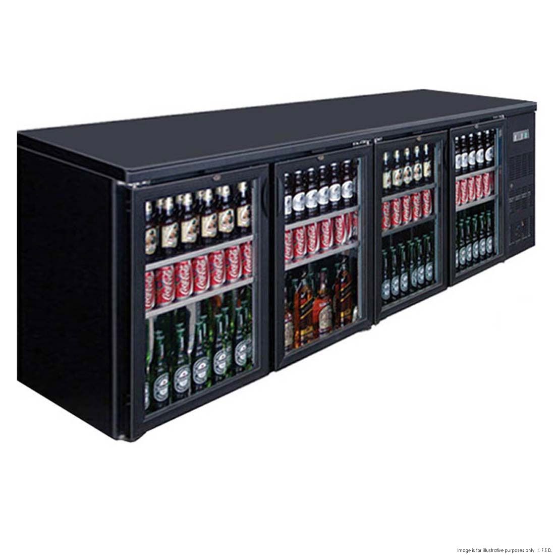 CLEARANCE - Thermaster Four Door Drink Cooler BC4100G-NSW2138