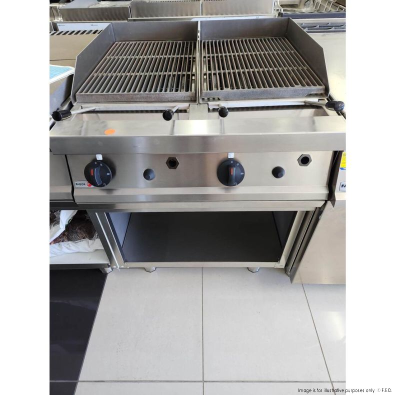 Ex-Showroom: Fagor 700 Series Gas Charcoal 2 Grid Grill BG7-10-QLD7