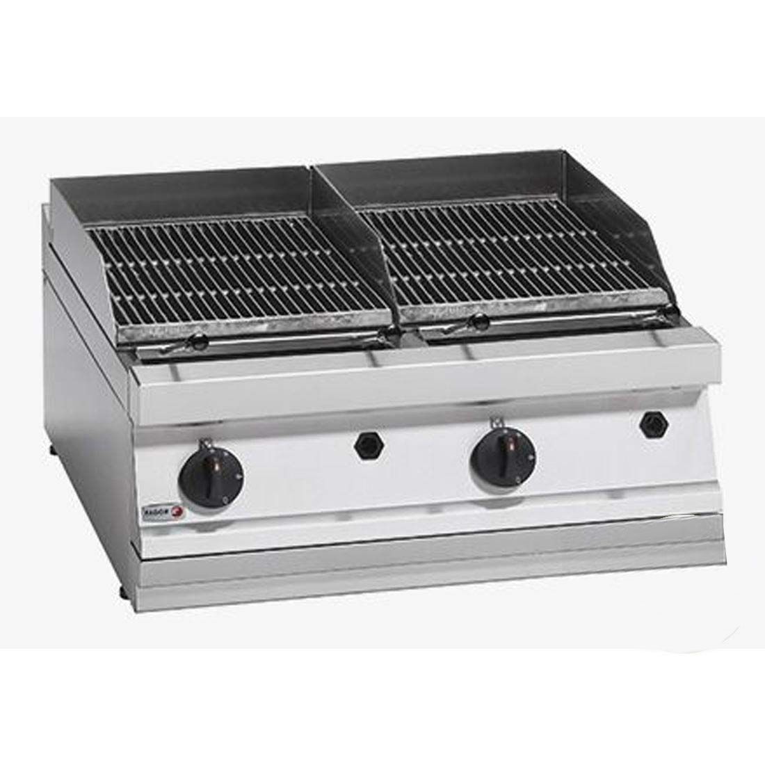 CLEARANCE - Fagor 700 series - Gas charcoal 2 grid grill - BG7-10-VIC1005