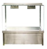Jasper Wet Hot Food Display 740 mm BM2 Holds 2 X 1/1 Gn Pans (Pans Not Included) 10 Amp
