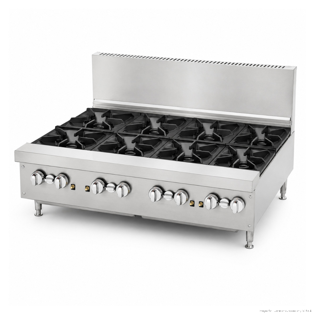 BRENNER Forge 800 Series Gas Bench Top Cooking Range NG with 8 burners - BREG8R-1200N