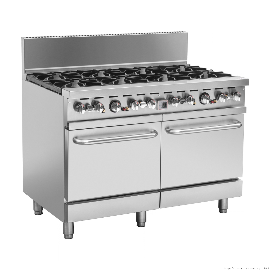 Brenner Forge 800 Series 8 Burner Gas Range with double Fan Forced Oven NG - BREG8RO-1200N