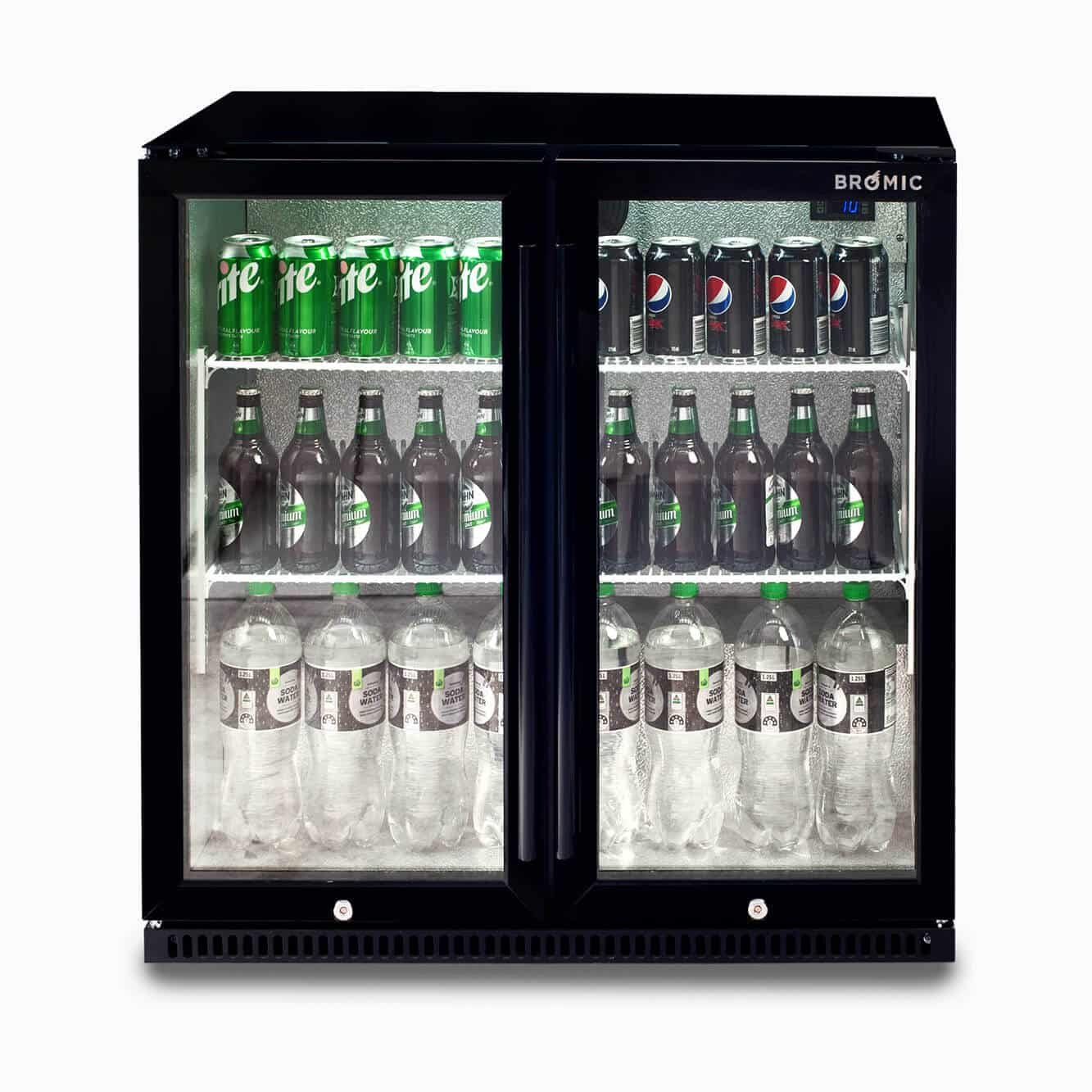 Bromic Back Bar Fridge - 190L - 2 Doors - Hinged BB0200GD-NR-1