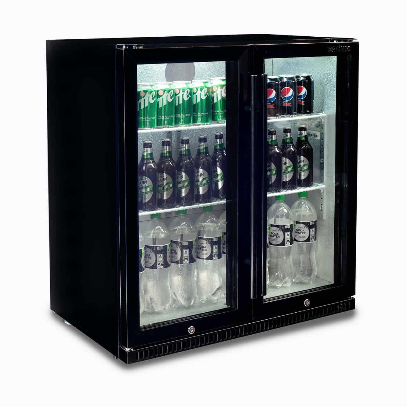 Bromic Back Bar Fridge - 190L - 2 Doors - Hinged BB0200GD-NR-1
