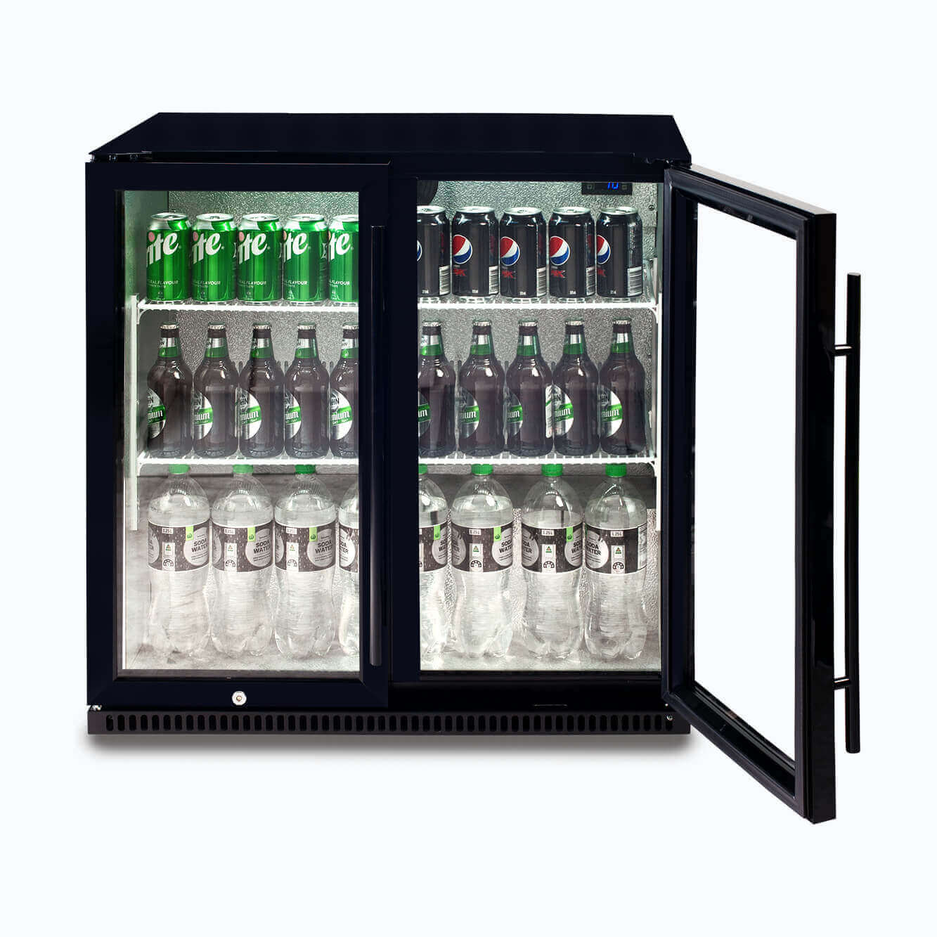 Bromic Back Bar Fridge - 190L - 2 Doors - Hinged BB0200GD-NR-1