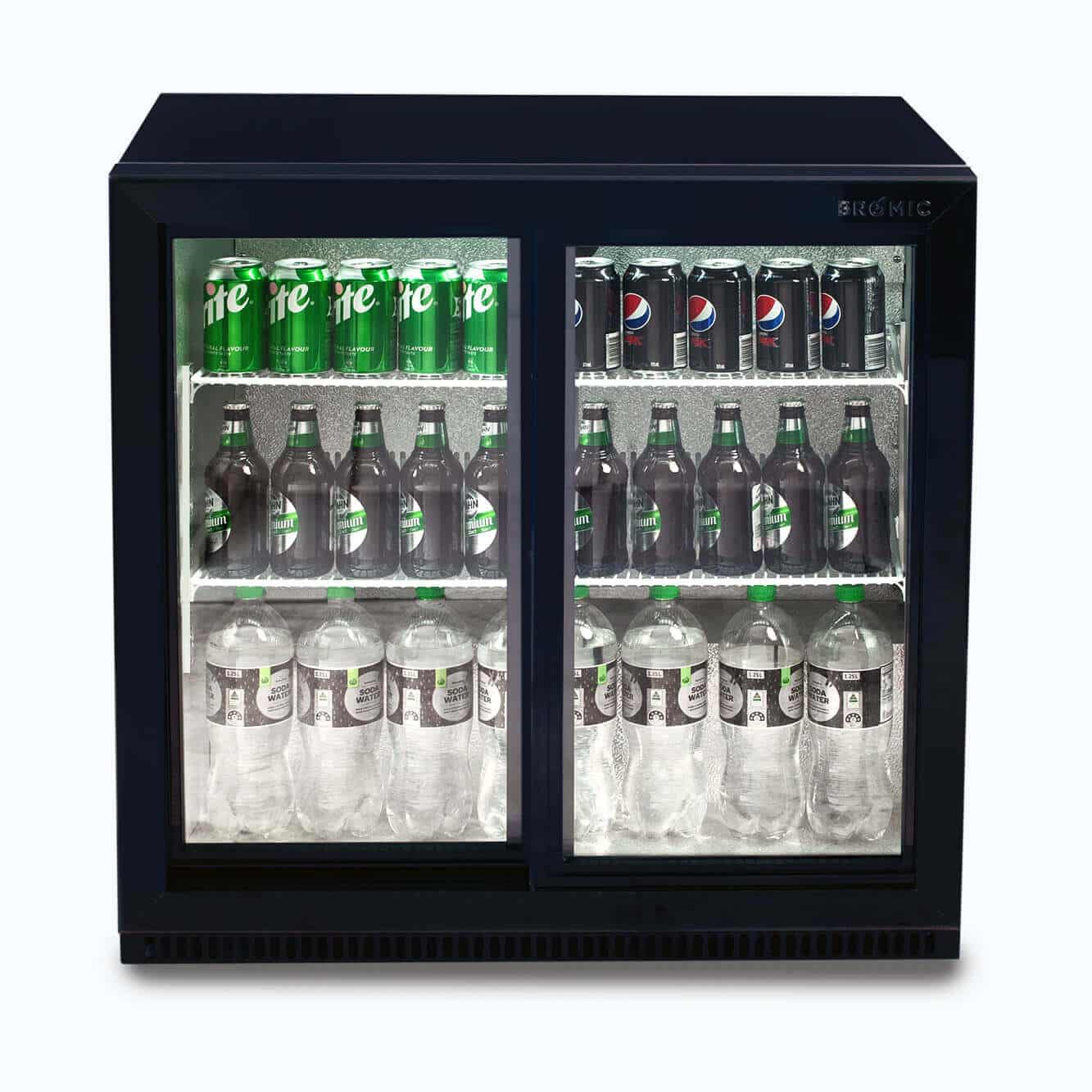 Bromic Back Bar Fridge - 190L - 2 Doors - Sliding BB0200GDS-NR-1