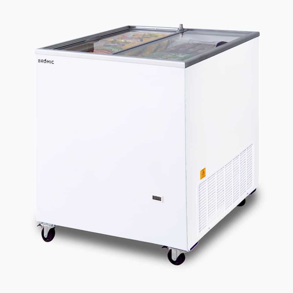 Bromic Display Chest Freezer - 191L - Flat Glass Top CF0200FTFG-NR