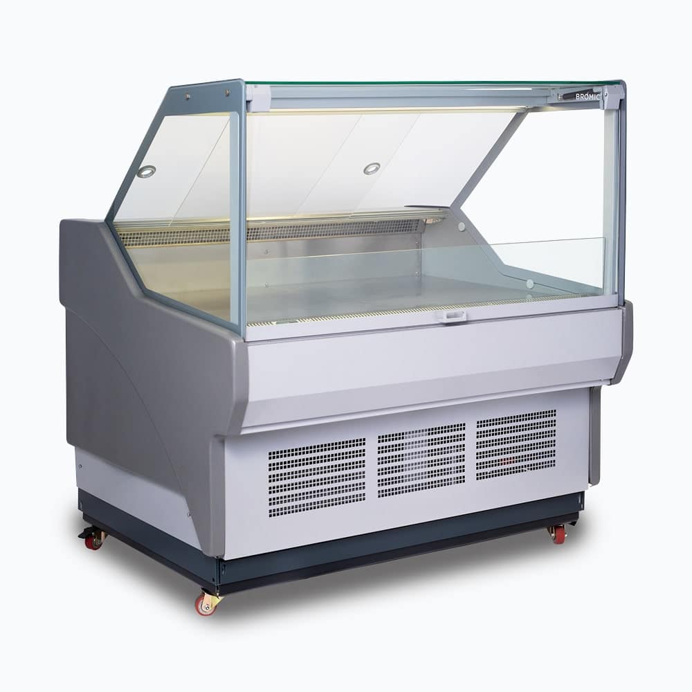 Bromic Square Glass Deli Display - 1330mm DD1250SG-NR