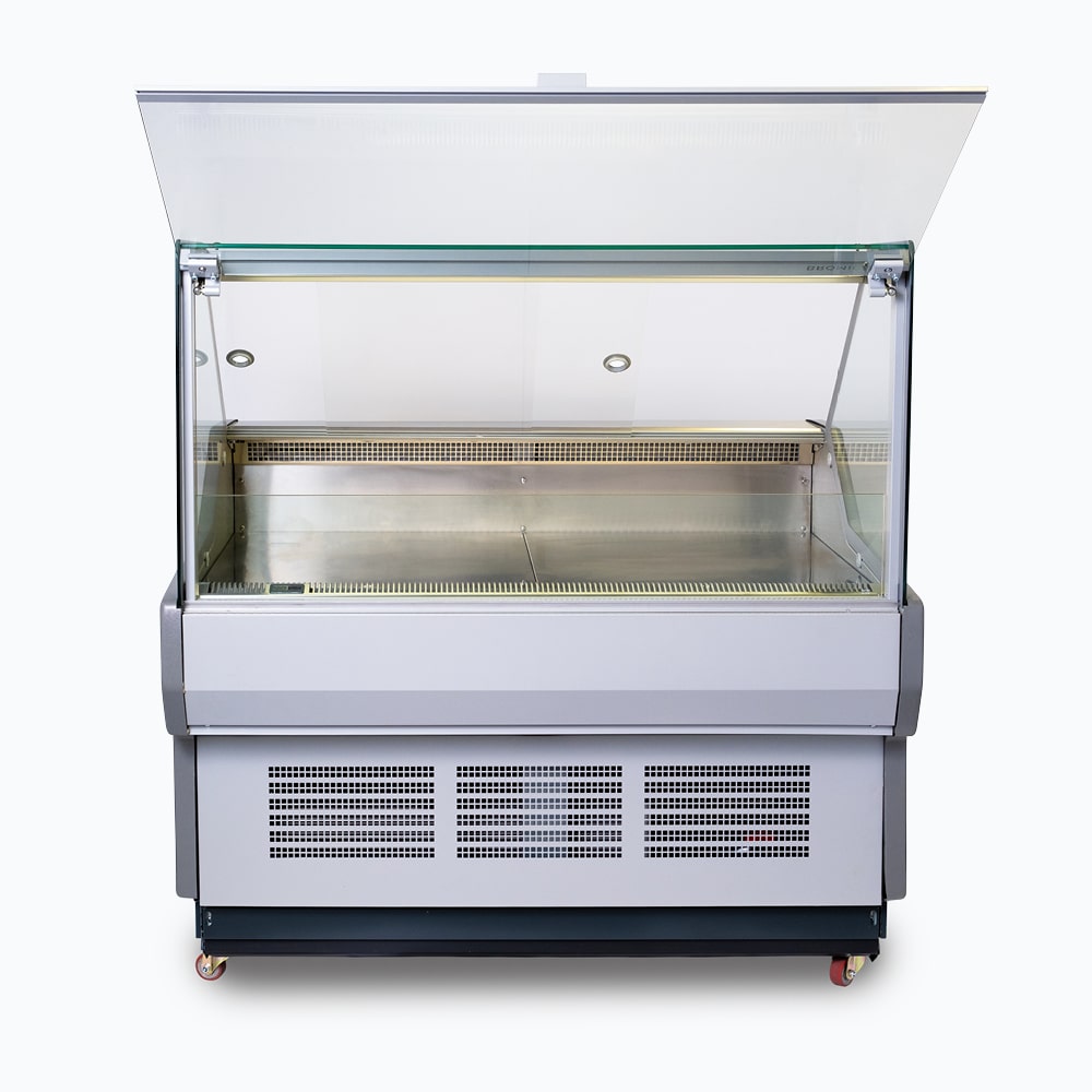 Bromic Square Glass Deli Display - 1330mm DD1250SG-NR