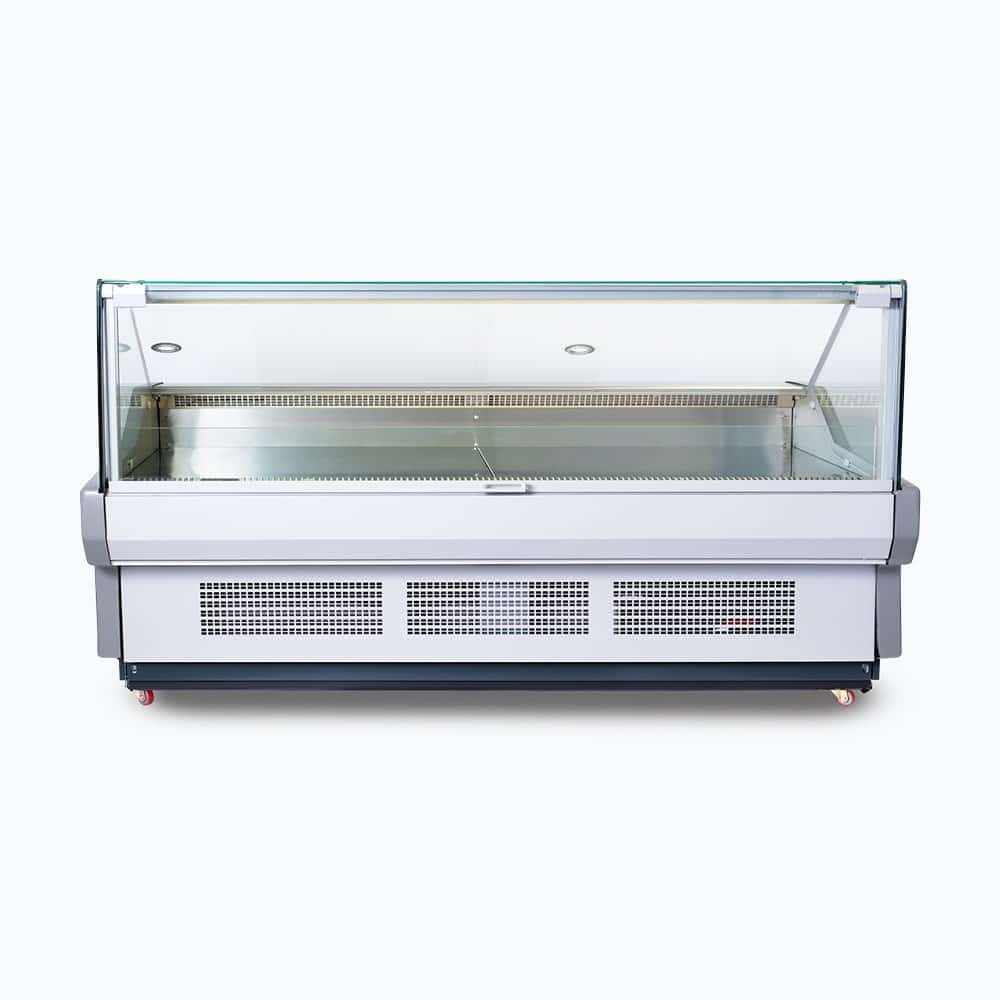 Bromic Square Glass Deli Display - 2580mm DD2500SG-NR