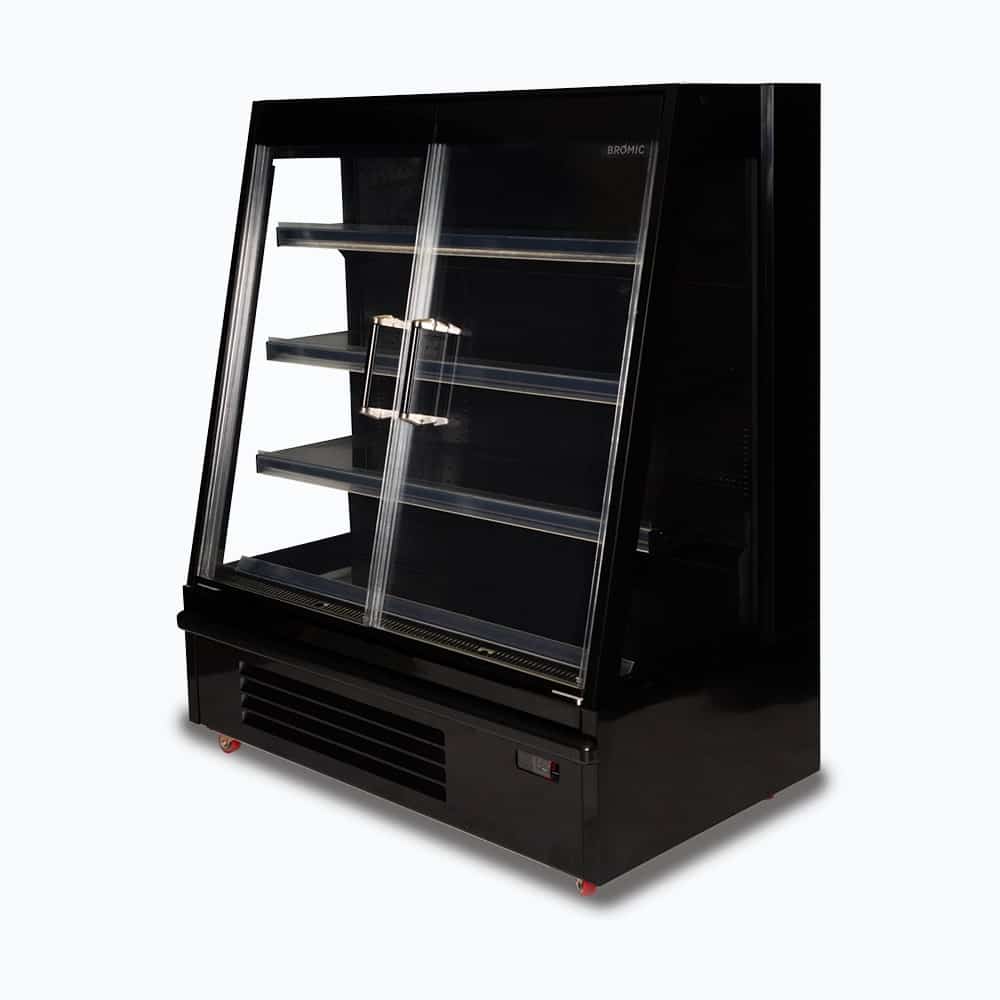 Bromic Semi Vertical Display Fridge - 1250mm - 2 Doors - Hinged SVM1250HD-NR