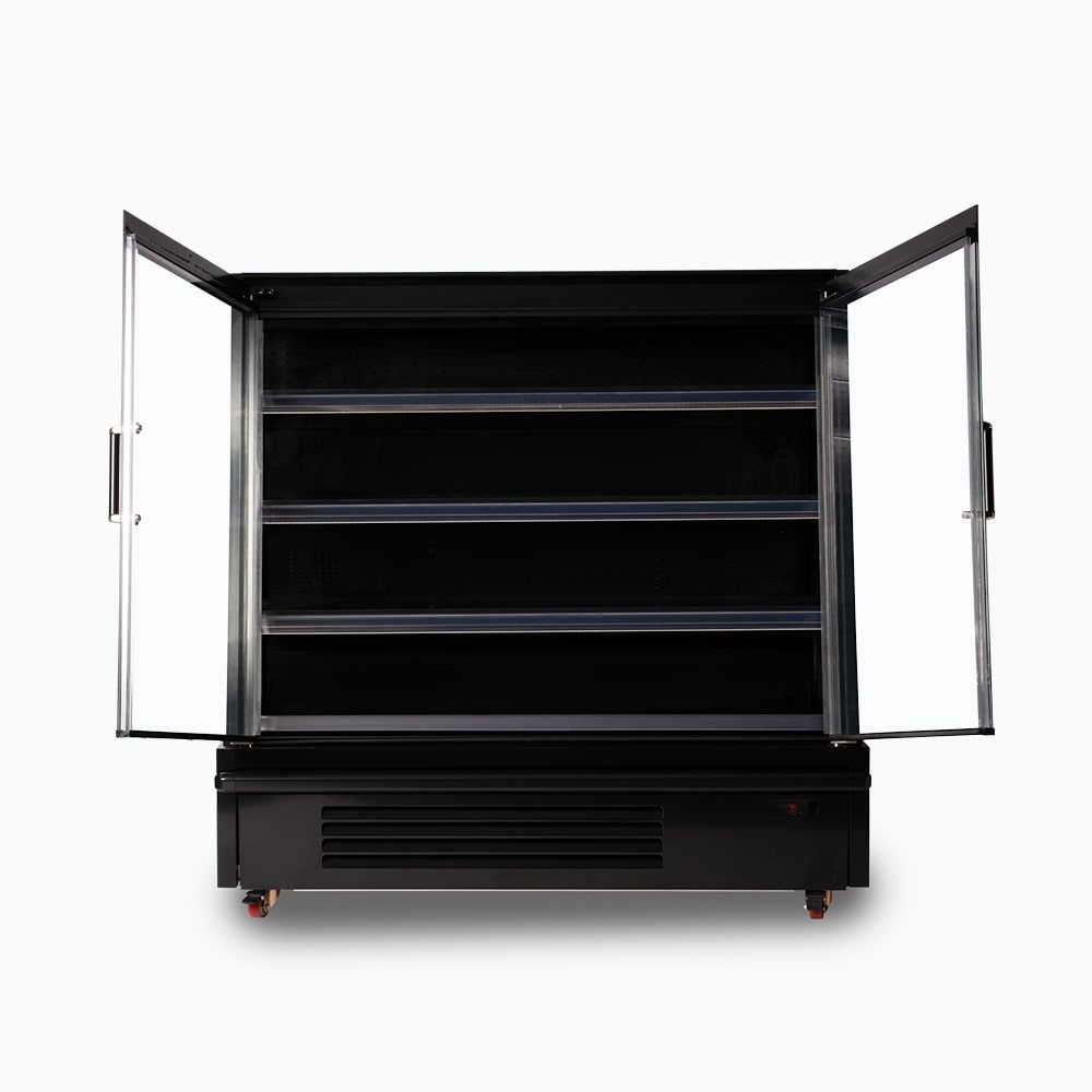 Bromic Semi Vertical Display Fridge - Gondola - 1580mm - 2 Doors - Hinged SVM1580HD-NR