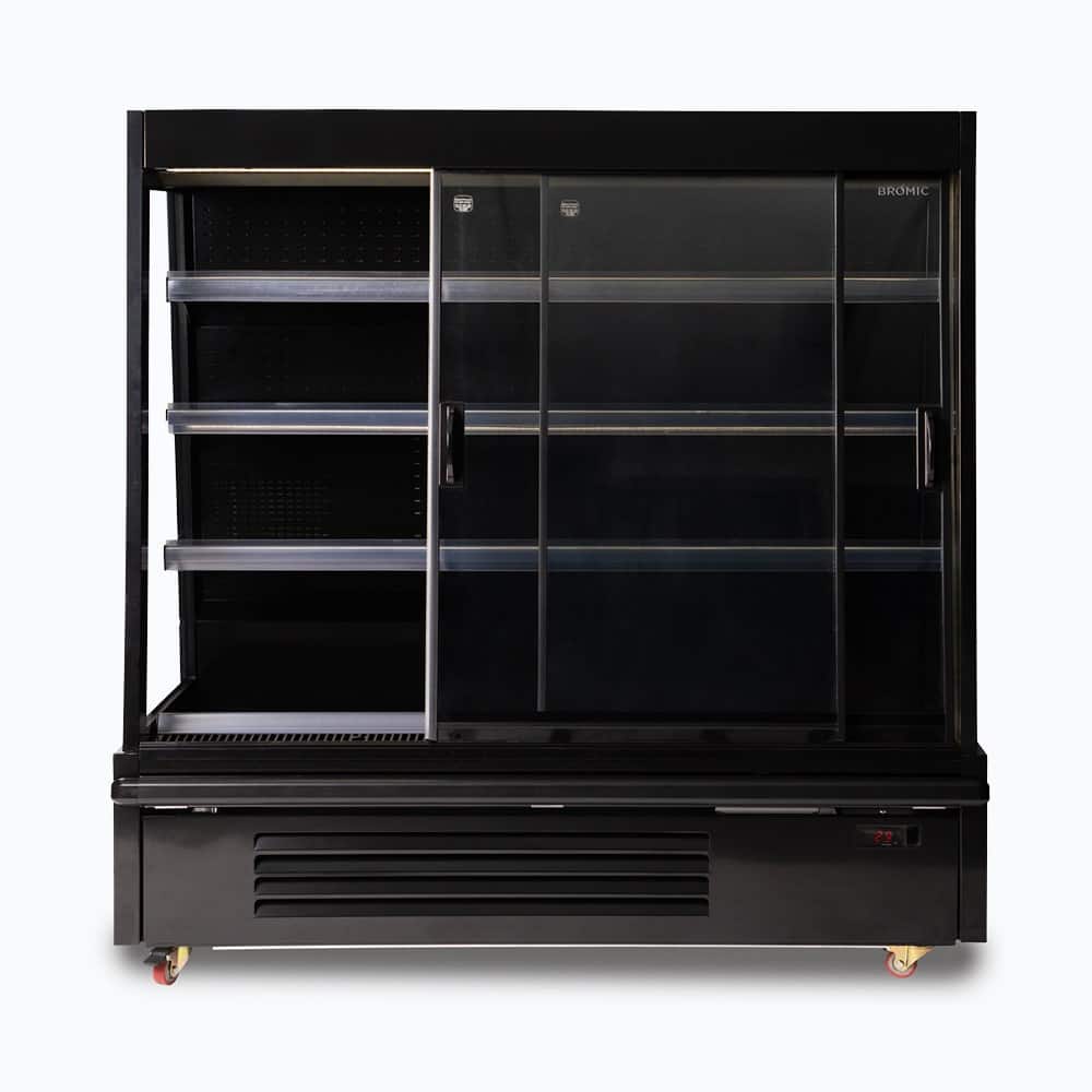 Bromic Semi Vertical Display Fridge - Gondola - 1580mm - 2 Doors - Sliding SVM1580SD-NR