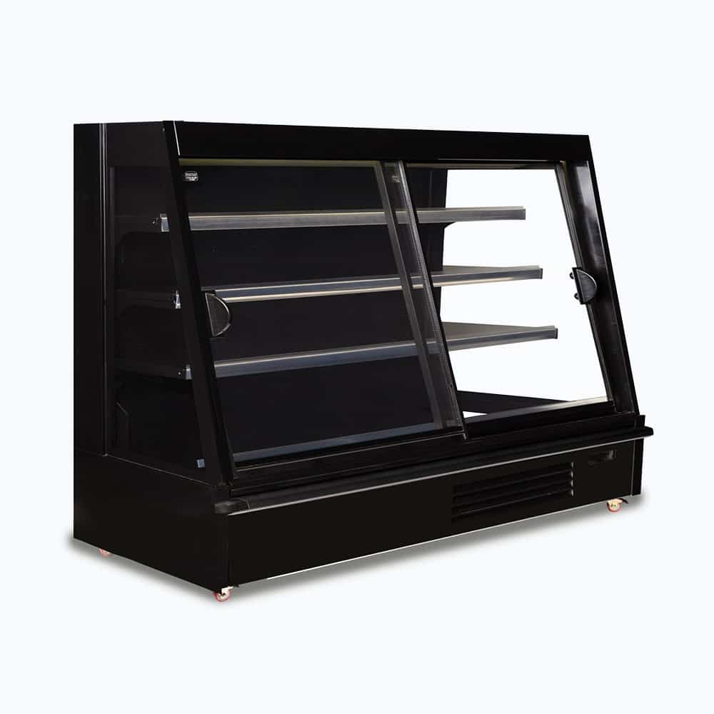 Bromic Semi Vertical Display Fridge - 2500mm - 4 Doors - Sliding SVM2500SD-NR